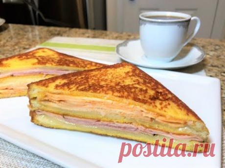 Быстрый Завтрак. Горячий Сэндвич МОНТЕ КРИСТО. (Американская Кухня) Monte Cristo sandwich
