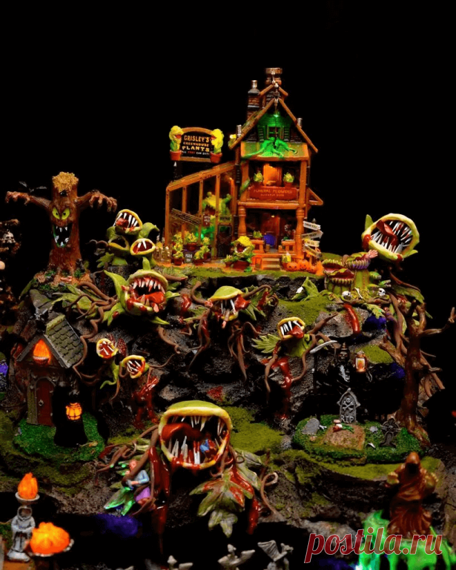Диорамные интерьерные композиции на Хэллоуин - Planetalsad