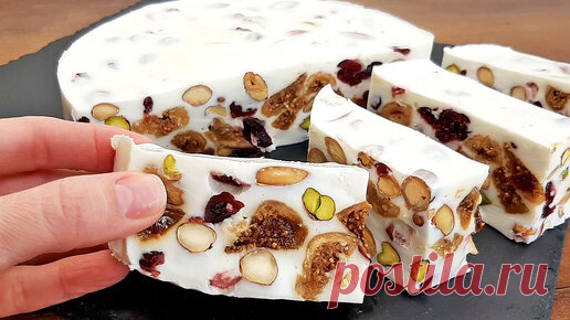 Очень вкусный сметанный десерт из орехов и сухофруктов / Без муки/ Без выпечки 👍 | Быстрые рецепты | Дзен