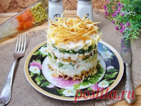 Салат с картофелем пай
