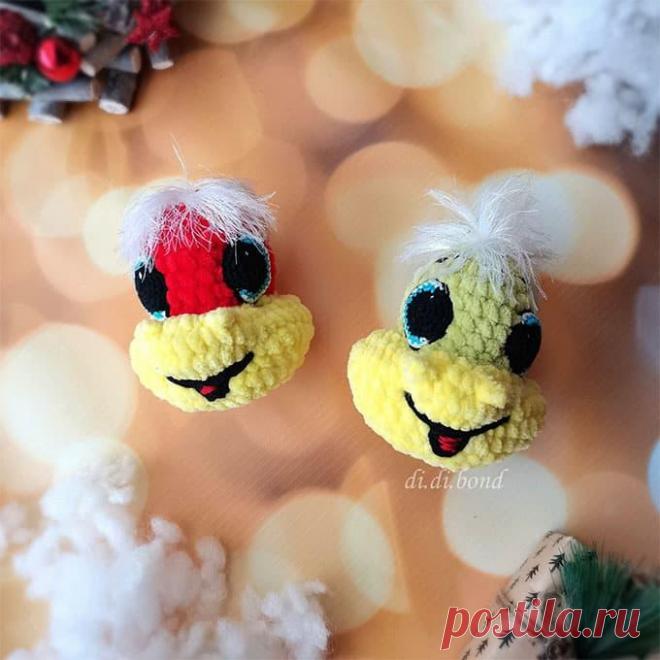 Змейки-брелочки крючком. Амигуруми схемы и описания. Автор: Дина Бондарь | IRINELY.ART