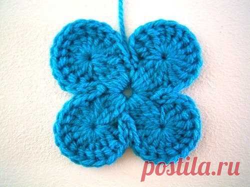 Интересный плед крючком