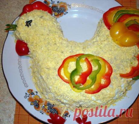 Как украсить салаты в год Петуха » Женский Мир