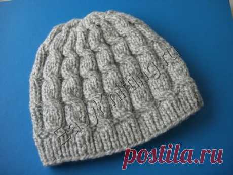 ЖЕНСКАЯ ШАПКА СВЯЗАННАЯ АРАНАМИ.