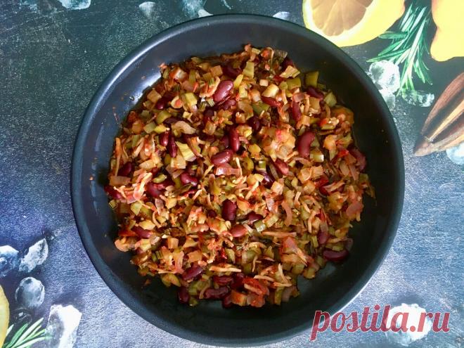 Моё самое любимое летнее блюдо - овощное рагу с фасолью. Всего 46 ккал. Вкусно. Быстро. Белково без мяса | ХУДЕЕМ ВКУСНО! | Яндекс Дзен