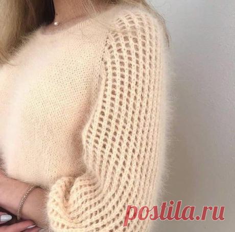 Сеточка спицами. Схема узора.
