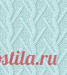 Нежный рельеф - спицами.