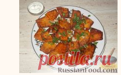 Рецепт: Жареная тыква с чесноком на RussianFood.com
