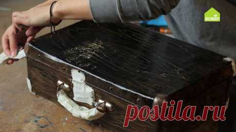 Как покрасить чемодан из дерматина