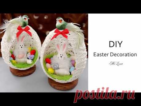 🐰 ПАСХАЛЬНЫЙ СУВЕНИР своими руками 🥚 Easter Egg with Bunny 🐰 Easter Crafts 🥚