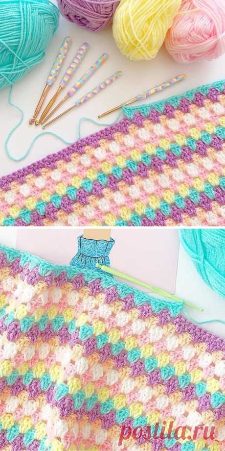 Идеи вязания крючком в полоску для бабушки и бесплатные выкройки | Crochetpedia