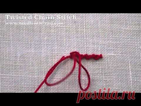 Twisted Chain Stitch Video Tutorial – Needle’nThread.com