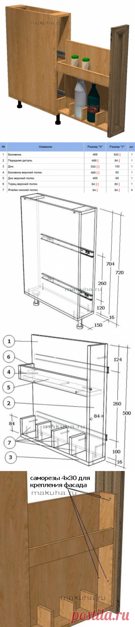 Самодельное карго (Выдвижная корзина своими руками)