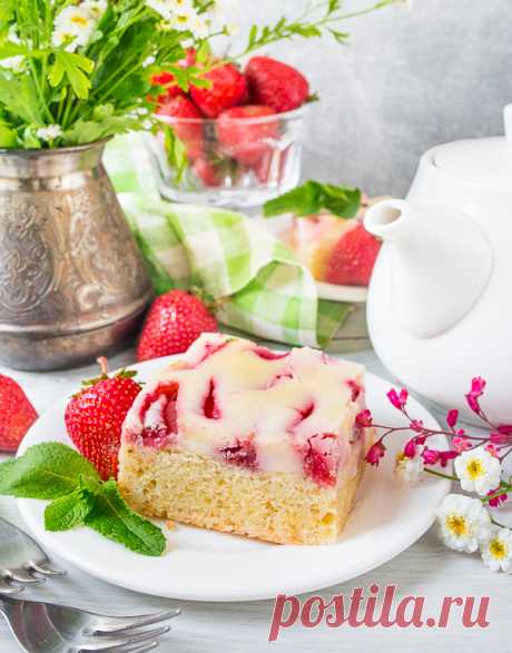 Клубнично-творожный пирог на Вкусном Блоге Клубнично-творожный пирог - вкусные проверенные рецепты, подбор рецептов по продуктам, консультации шеф-повара, пошаговые фото, списки покупок на VkusnyBlog.Com