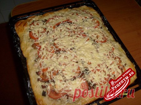 Пицца грибная с курочкой » Рецепты.Su - Кулинарные рецепты, рецепты блюд, кулинарные рецепты с фото и видео, салаты, супы, торты, напитки, выпечка, закуски, десерты