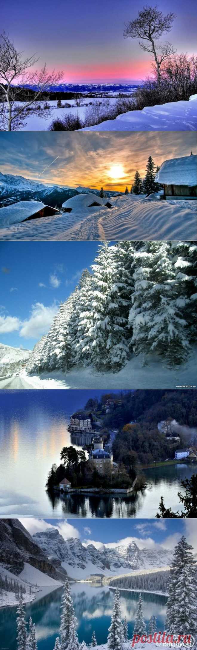 На рабочий стол красивые зимние пейзажи