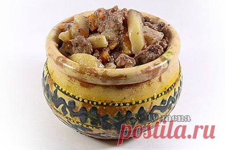 Куриные сердечки с картофелем, запеченные в сметане