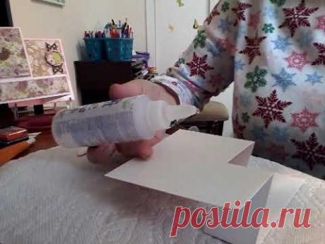 В готовом виде : 5 1/2" х 5 1/4" (14 х 13.2 см)Кардсток для основы: 5"х 9 3/4" ( 12.6 х24.8с м).По короткой стороне разрезать от 3" до 7 1 /2" (от7.6 до 19 с...