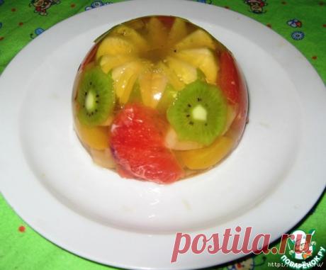 Желированые фрукты в шампанском!