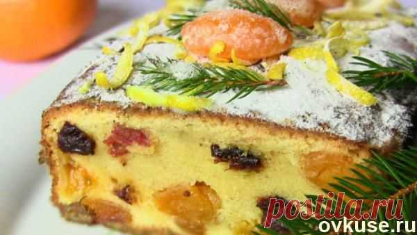 Рождественский кекс с мандаринами -