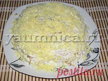 Салат Мимоза с яблоком рецепт