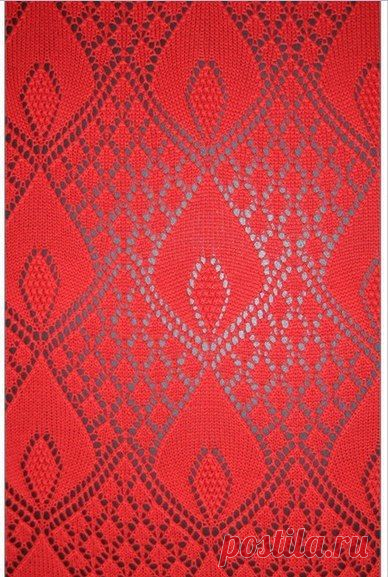 Красивый палантин спицами