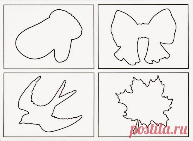 Дружная семейка: "Предметы и контуры" - развивающая игра