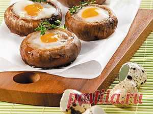 Шампиньоны с перепелиными яйцами...!!! - Простые рецепты Овкусе.ру