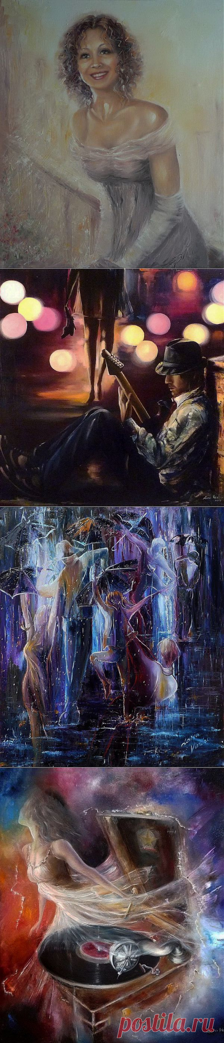 Жизнь в стиле джаз... Художник Лора Васко (Lora Vasko).