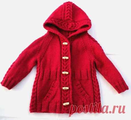 Пальтишко с капюшоном / Gilet Virginie Fille by Carole Francone