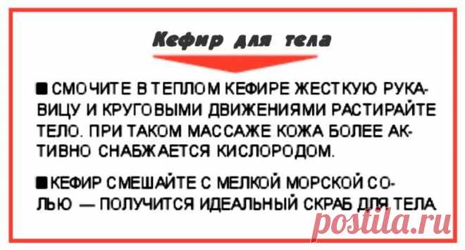Кефир для тела