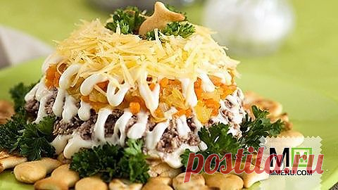 Салат "Вкусненький" - кулинарный рецепт. Миллион Меню