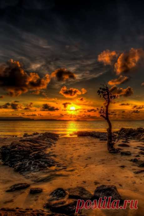 atmospheric-phenomena:
“Sinking Sun. Sunset by NC Wong ”