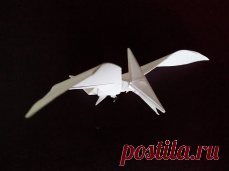 Птеродактиль оригами, pterodactyl origami (Tadashi Mori)