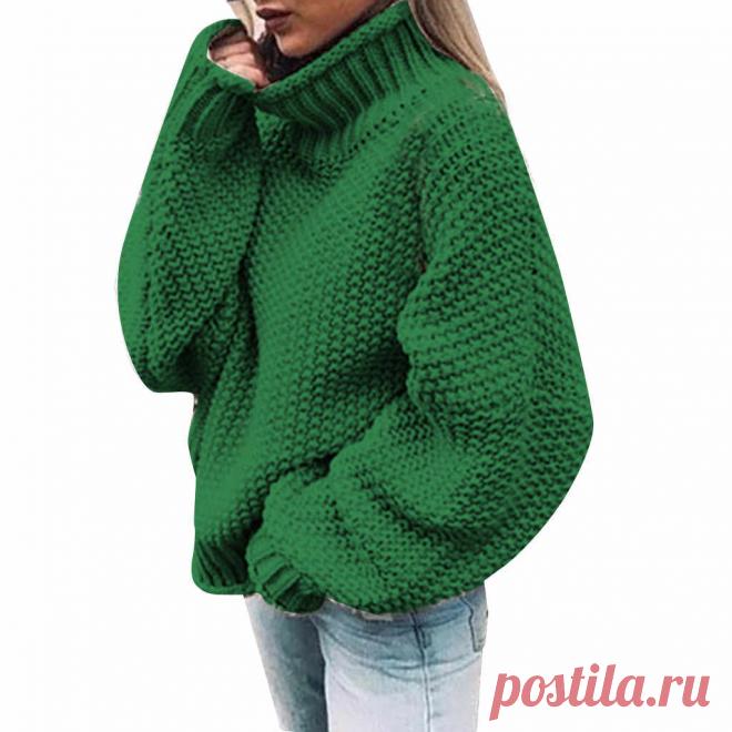 Пуловер вязаный жемчужным узором, описание