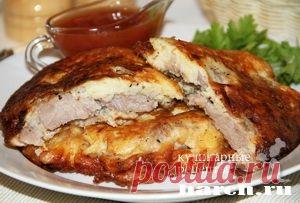 Сочное мясо в картофельно-кабачковом кляре..