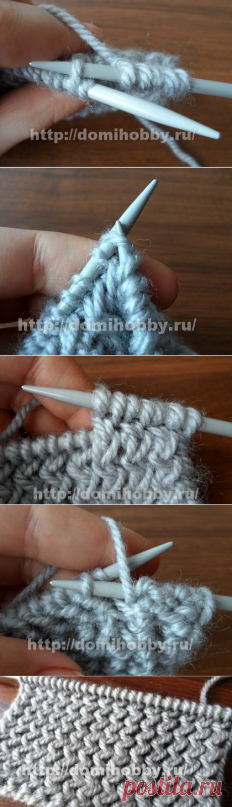 Узор спицами.