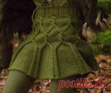 Модная юбка спицами | Рукоделие и вышивка