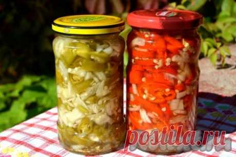 заготовка острого перца на зиму +