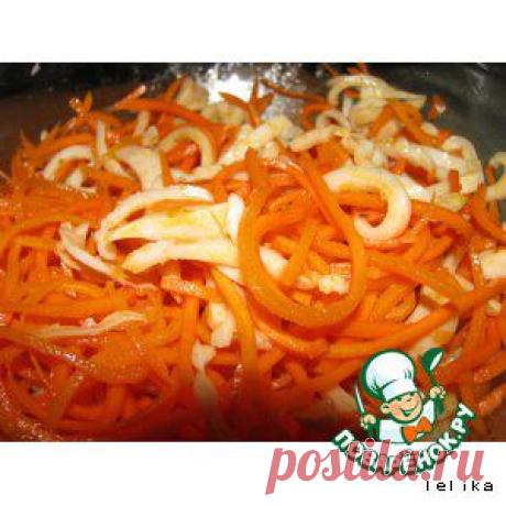 Салат из кальмаров и корейской моркови - кулинарный рецепт