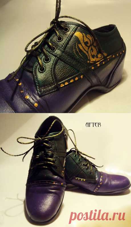 Превращаем старые туфли в необычный аксессуар / Обувь / Модный сайт о стильной переделке одежды и интерьера