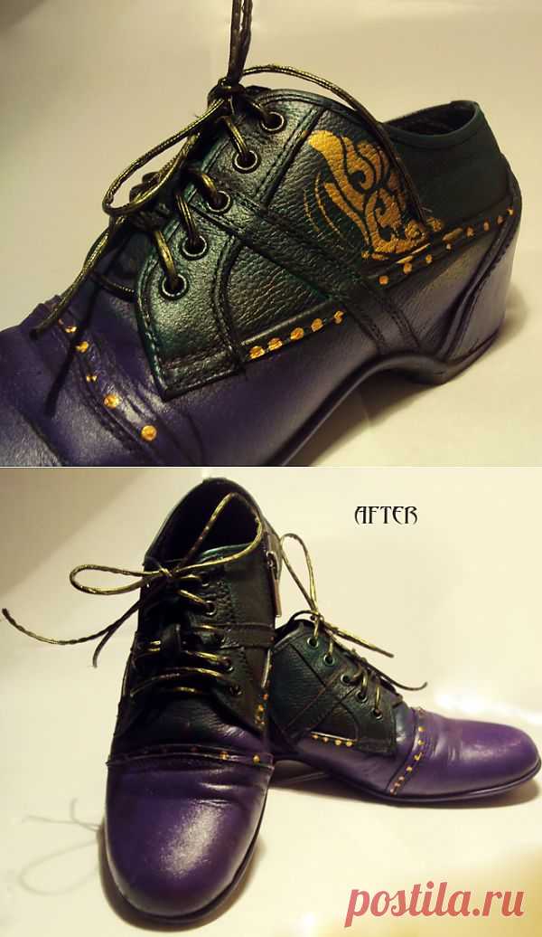 Превращаем старые туфли в необычный аксессуар / Обувь / Модный сайт о стильной переделке одежды и интерьера