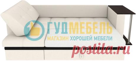 Диван угловой Атланта Вайт со столиком купить за 14690 руб. в интернет-магазине «Гуд Мебель»