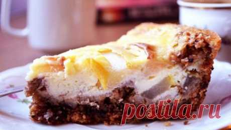Кулинарный шедевр - Овсяный пирог с грушами и сметанным суфле!
