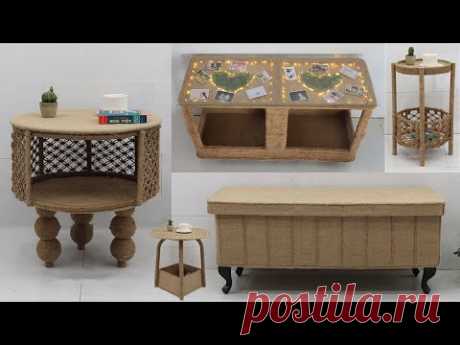 Amazing.!! 5 Reuse Waste Material into Coffee & Side table, Jute craft