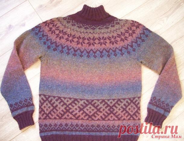 . Старославянские обереги на мужском лопапейса - Вязание - Страна Мам