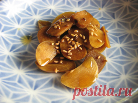 Manil Jangatchi (Pickled garlic cloves) and Giveaway Winners - kimchi MOM ™