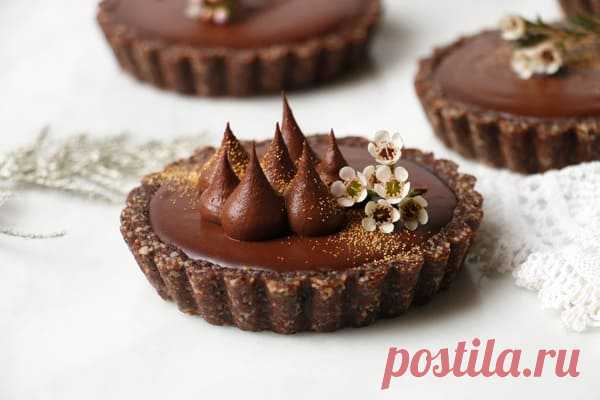 Chocolate Orange Tarts (vegan & grain-free) - Nirvana Cakery Chocolate Orange Tarts Recipe. Deliciously decadent wholesome grain-free vegan tarts with chocolate orange ganache filling.