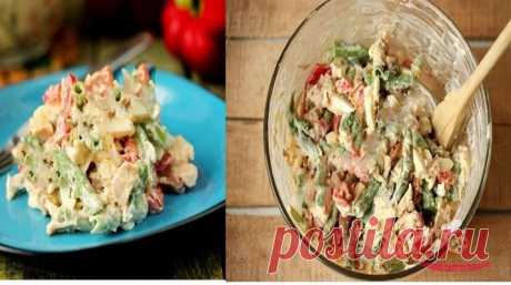 Новый, простой и вкусный салат