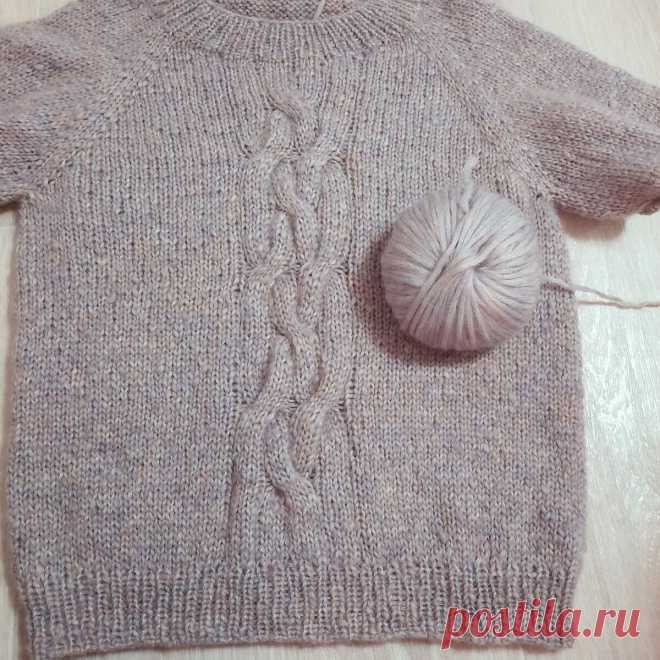 Реглан сверху: вяжу свитер онлайн (часть 3) | Студия Hand Made | Яндекс Дзен